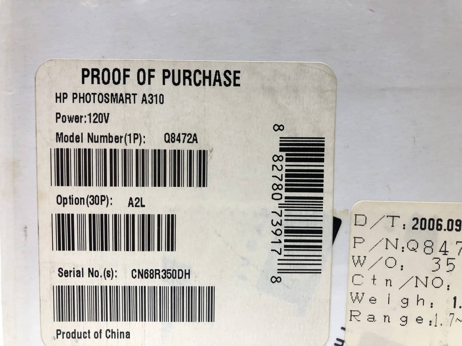 HP A310 Printers New