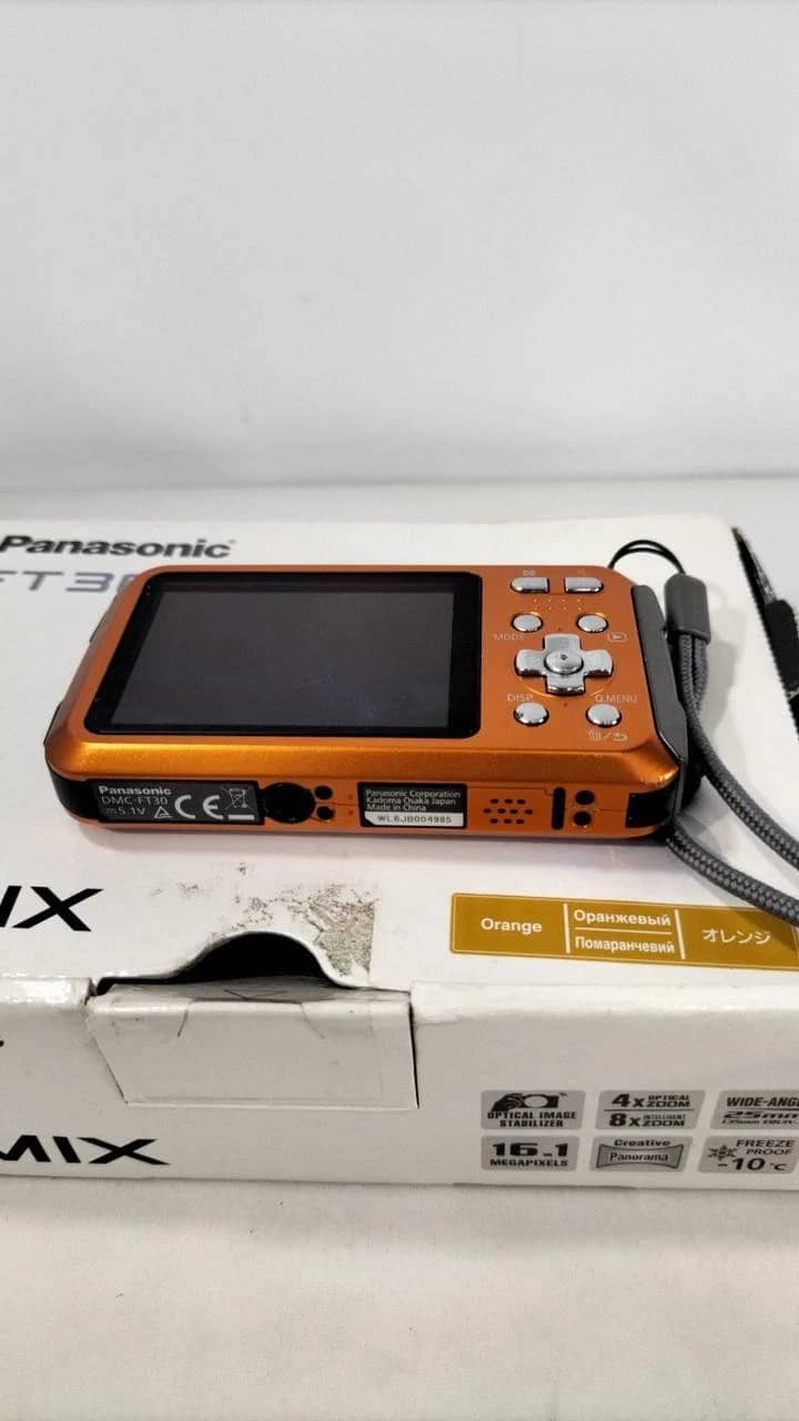 Panasonic LUMIX FT30 Digital Cameras Orange Used - Good Body Only