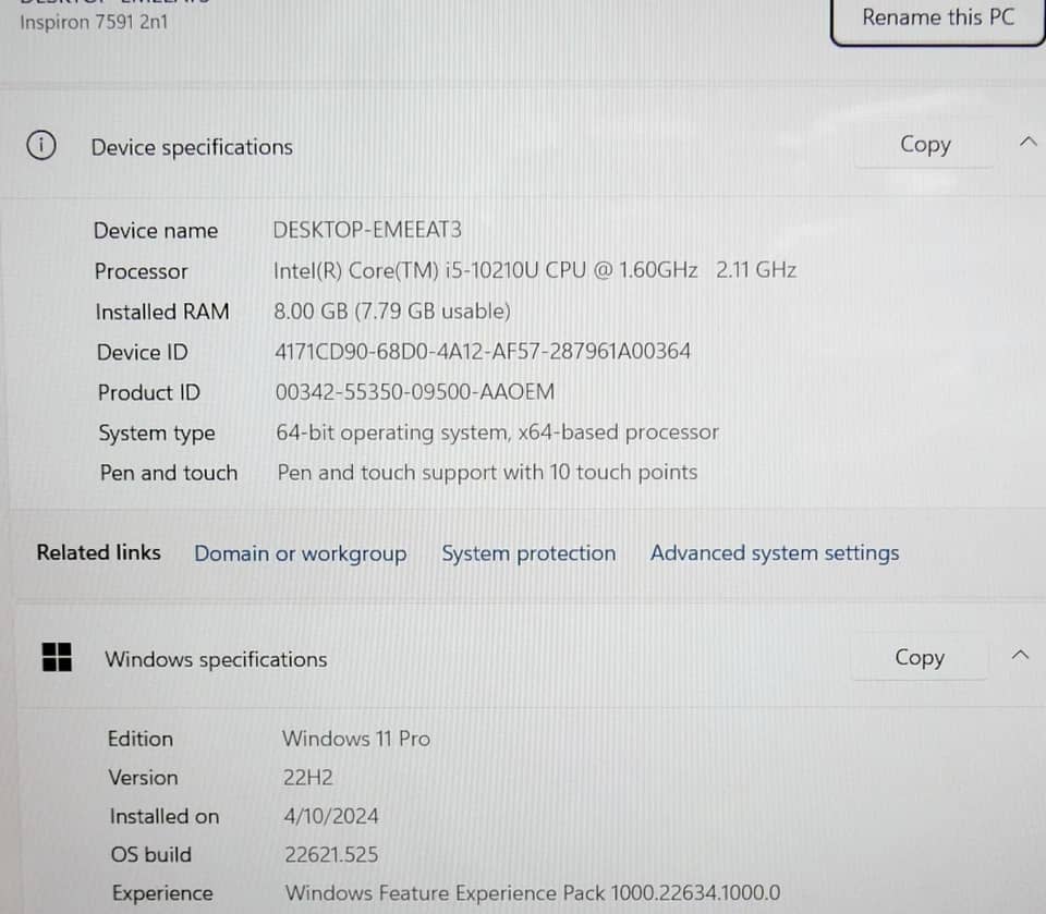 Dell Latitude 7590 Computers
