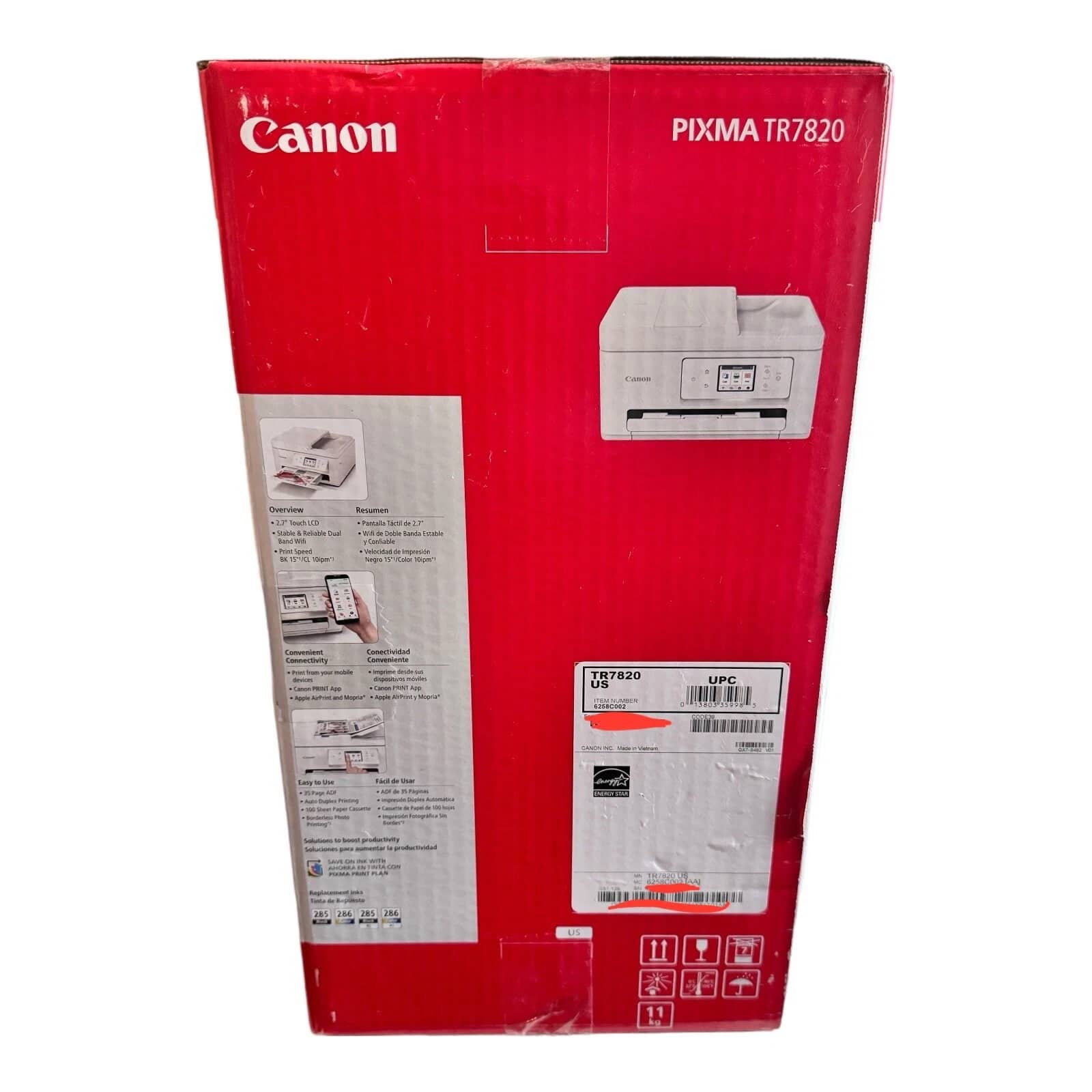Canon PIXMA TR7820 Printers New