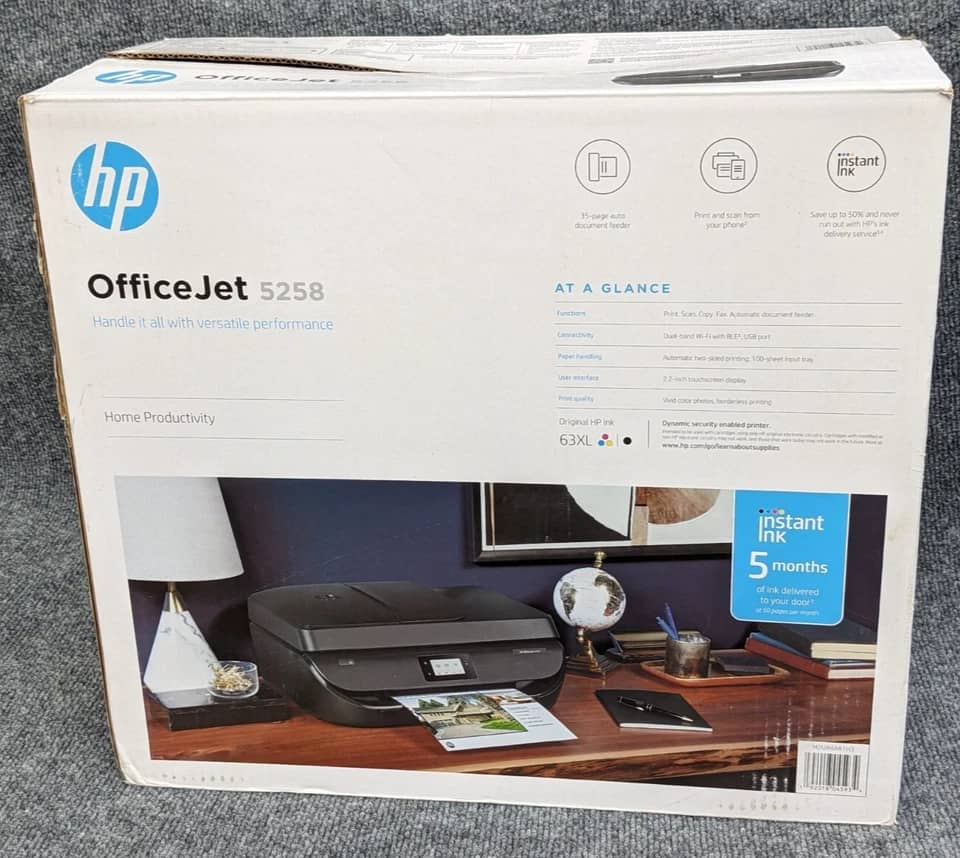 HP HP OfficeJet 5258 Printers Black Used - Good