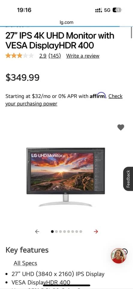 LG 27UP600-W.AUM Monitors