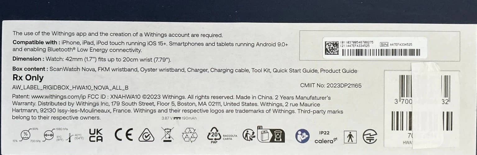 Withings ScanWatch Nova Smartwatches Blue 42mm New