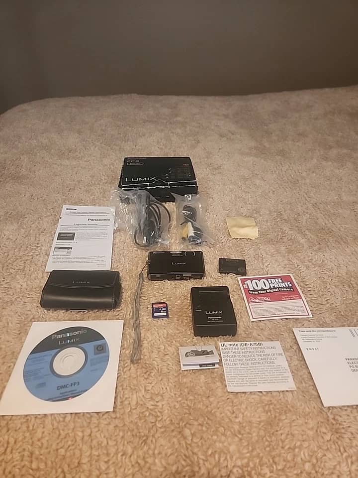 Panasonic LUMIX FP3 Digital Cameras Black New Body Only