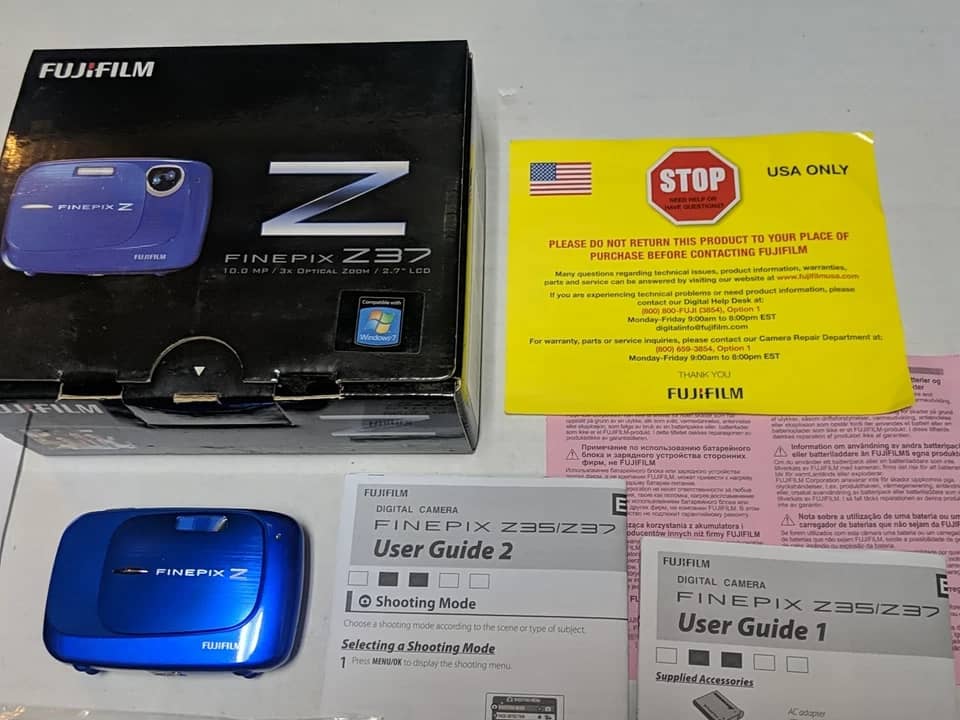 Fujifilm z37 Digital Cameras Blue New Body Only