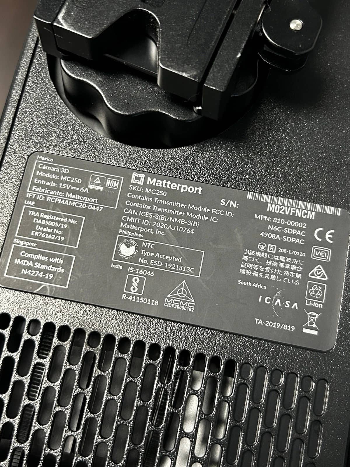 Matterport Pro2 Digital Cameras Black Used - Good Body Only