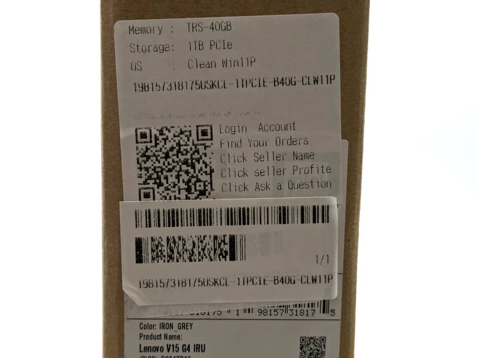 Lenovo V15 G4 IRU Computers 256GB 8GB New