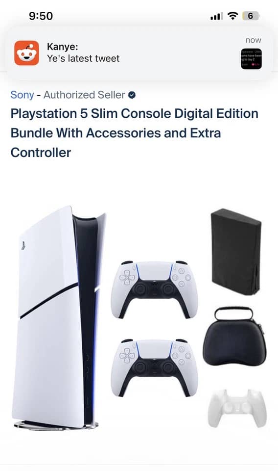 Sony PlayStation 5 Slim Disc Video Game Consoles White Marvel's Spider-Man 2 Bundle New