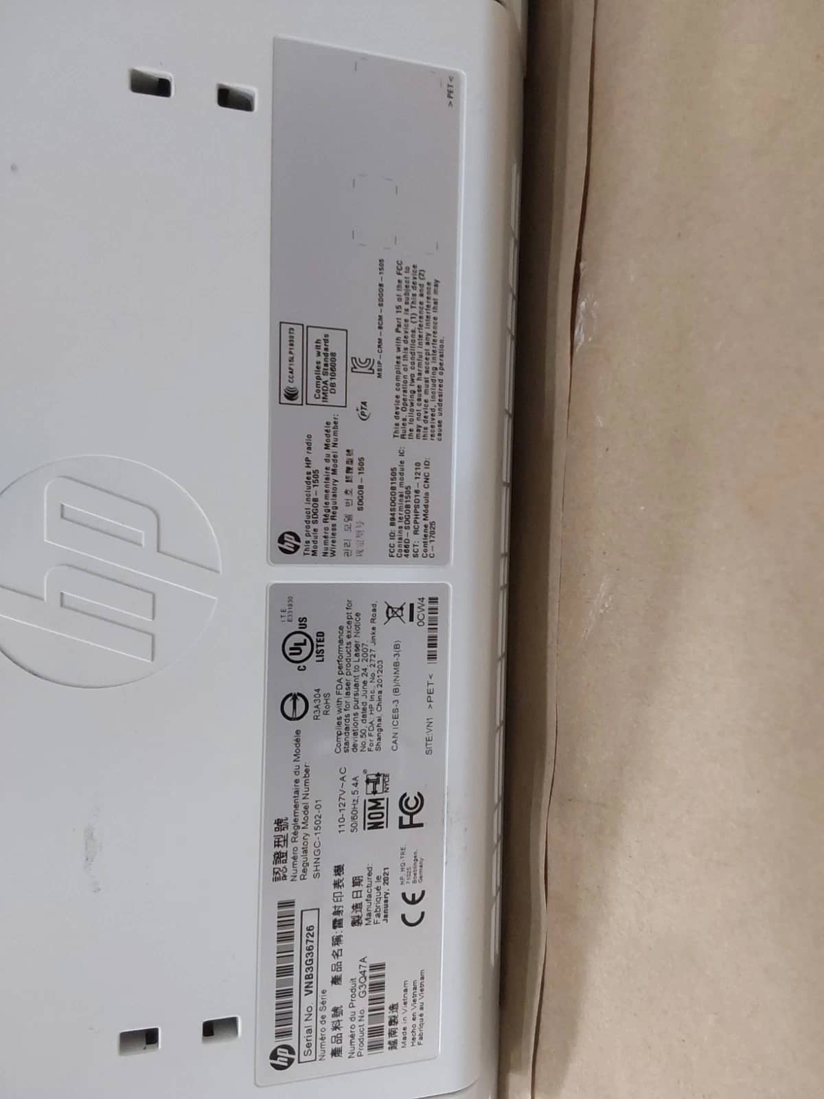HP SHNGC-1502-01 Printers Used - Good