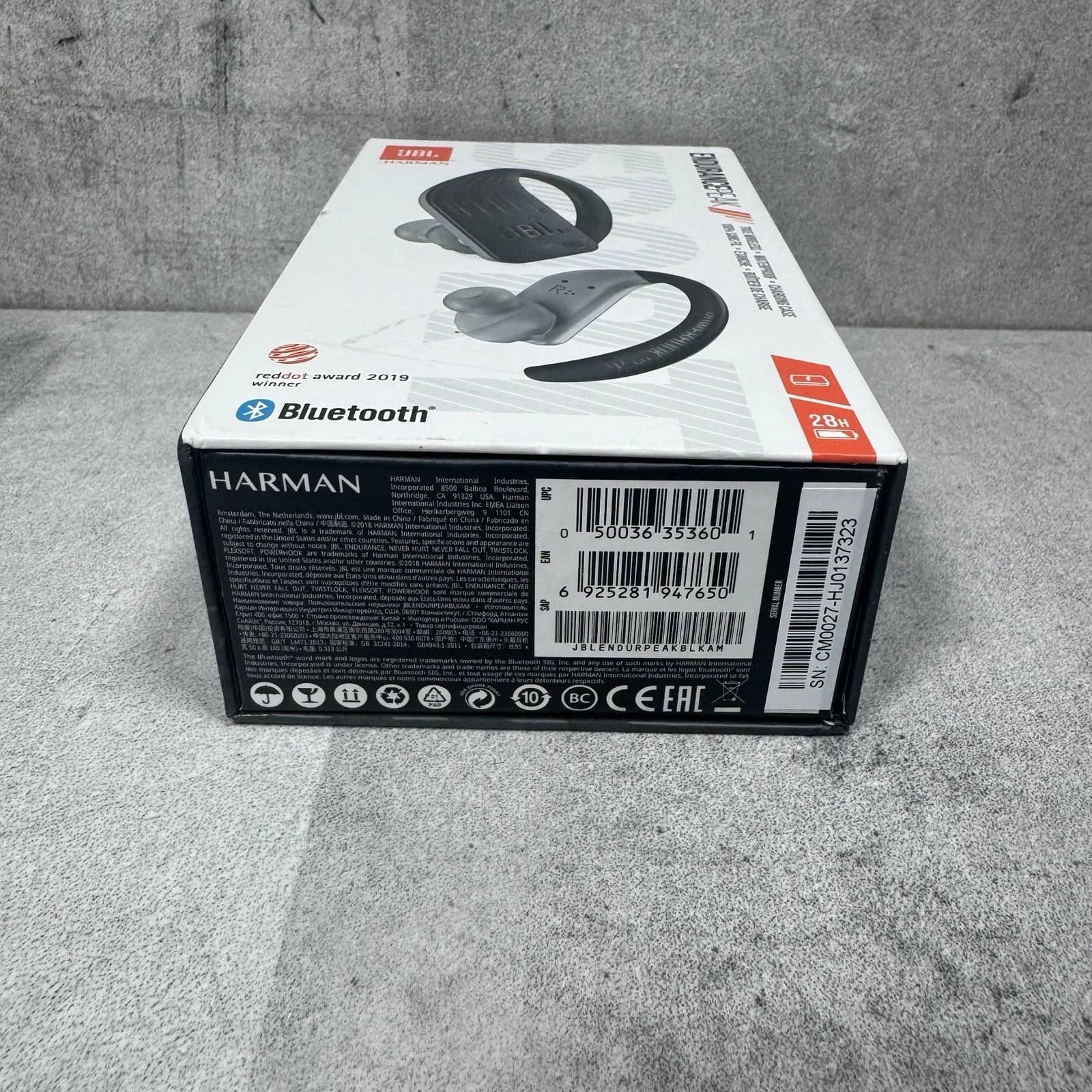 JBL JBLENDURPEAKBLKAM Headphones & Earbuds Black New