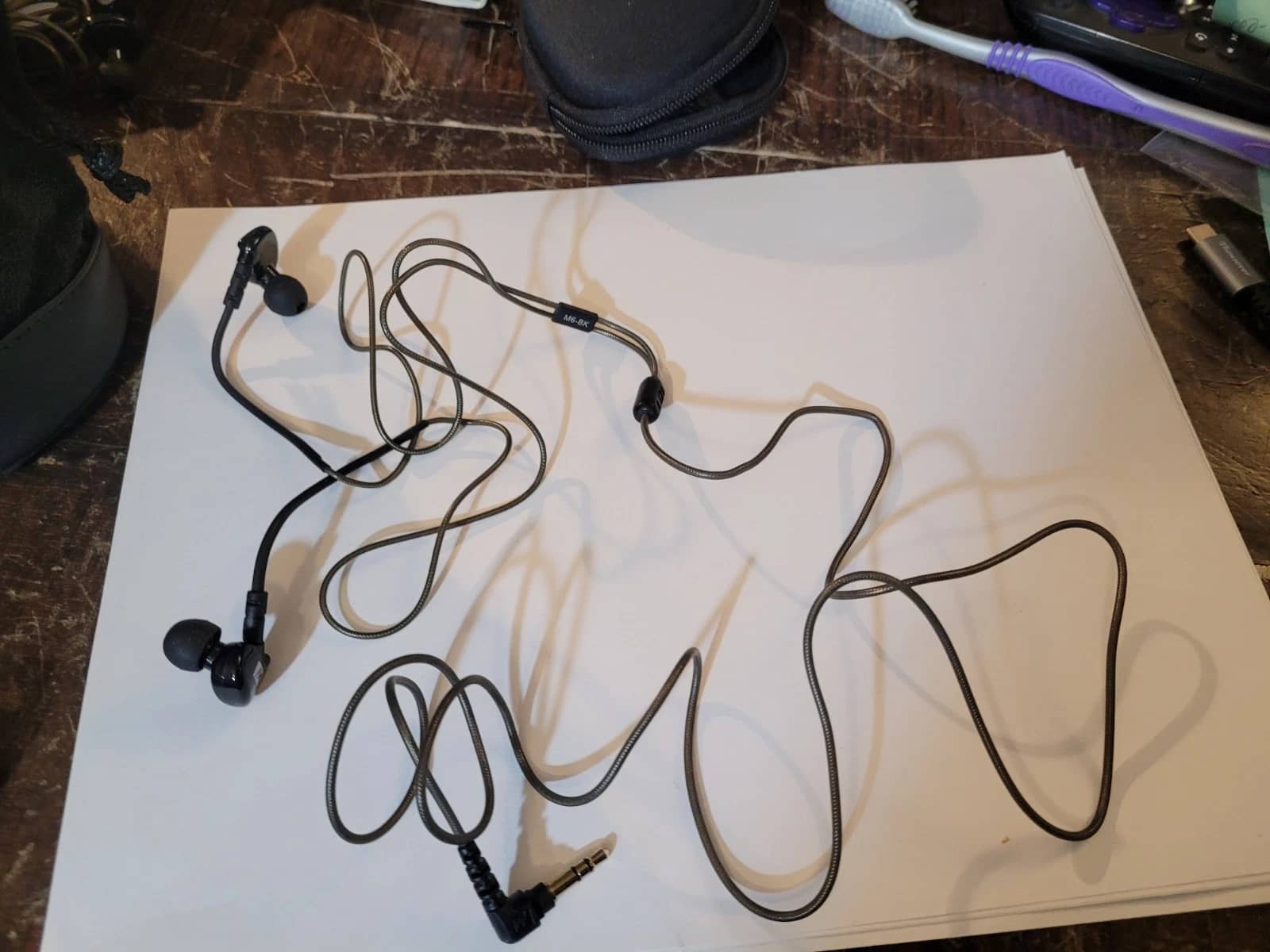 MEE audio M6 Headphones & Earbuds Transparent New