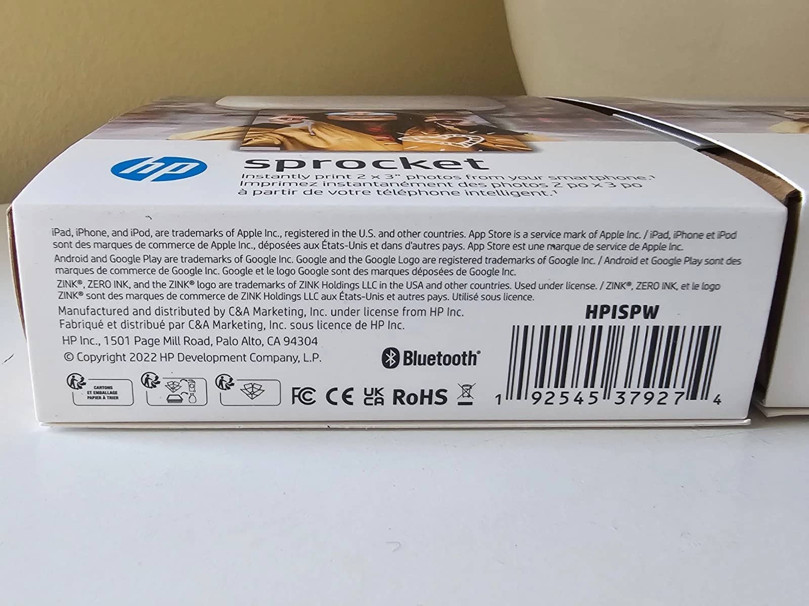 HP Sprocket 200 Wireless Color Inkjet Printer HPISPW Printers New