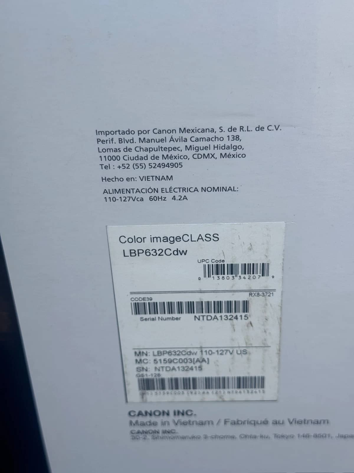 Canon LBP632Cdw Printers New