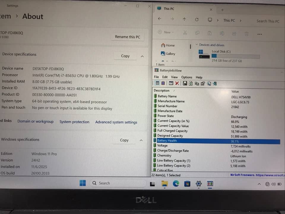 Dell XPS 13 9380 Computers