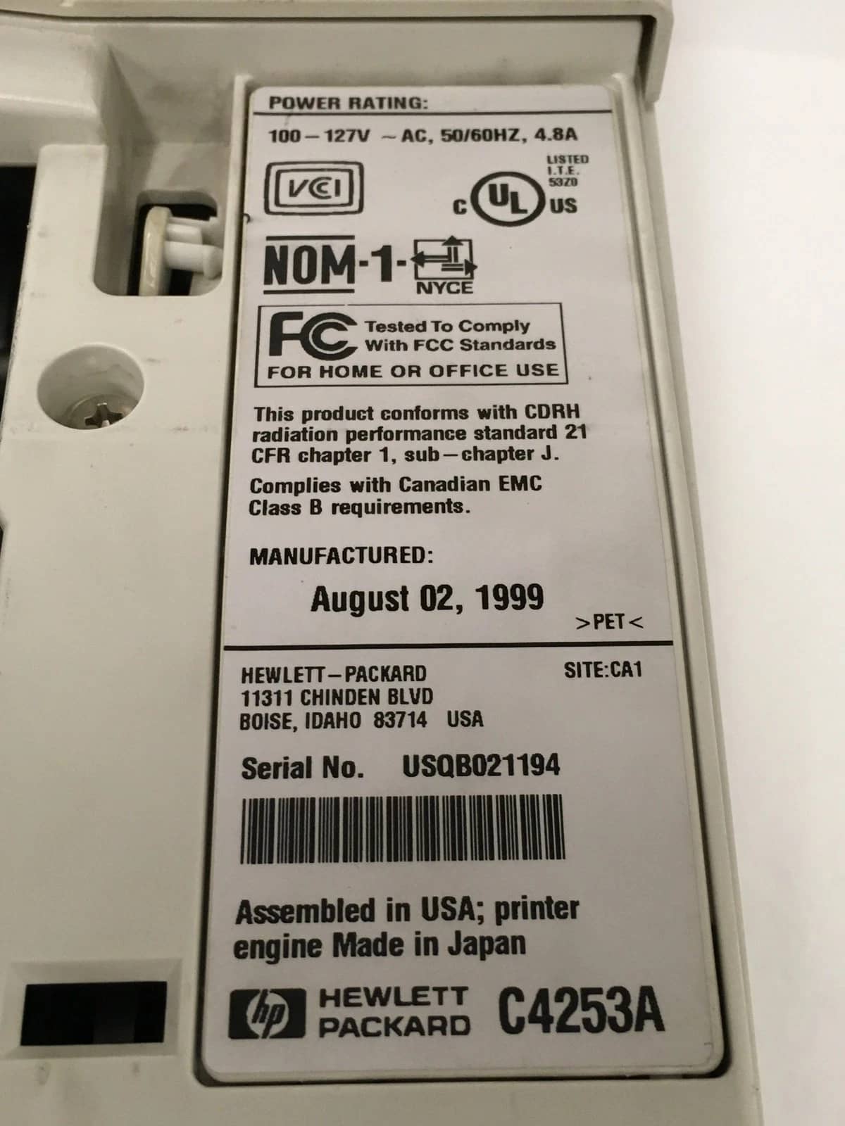 HP LaserJet 4050N Printers Used - Good