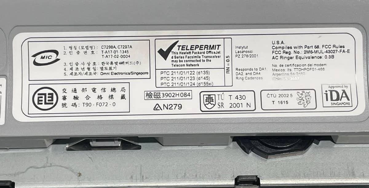 HP OfficeJet d135 Printers Used - Good