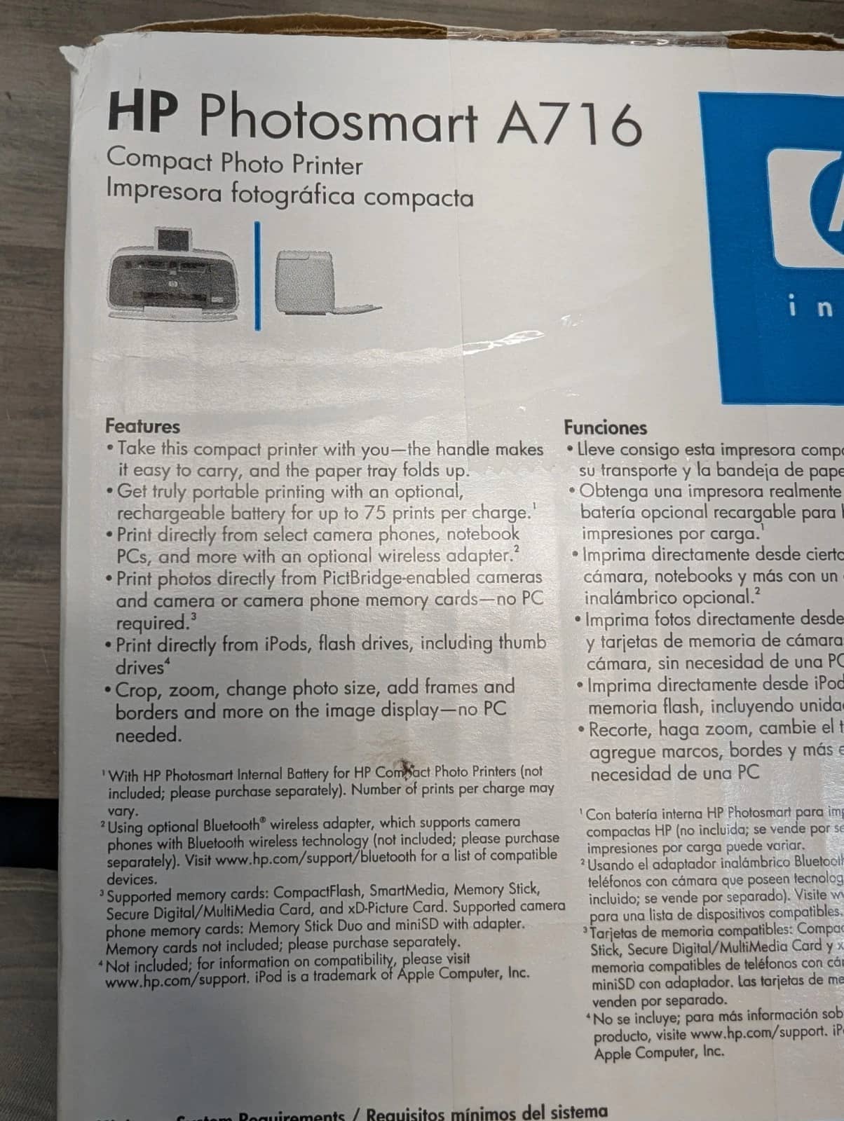 HP Photosmart A716 Printers New