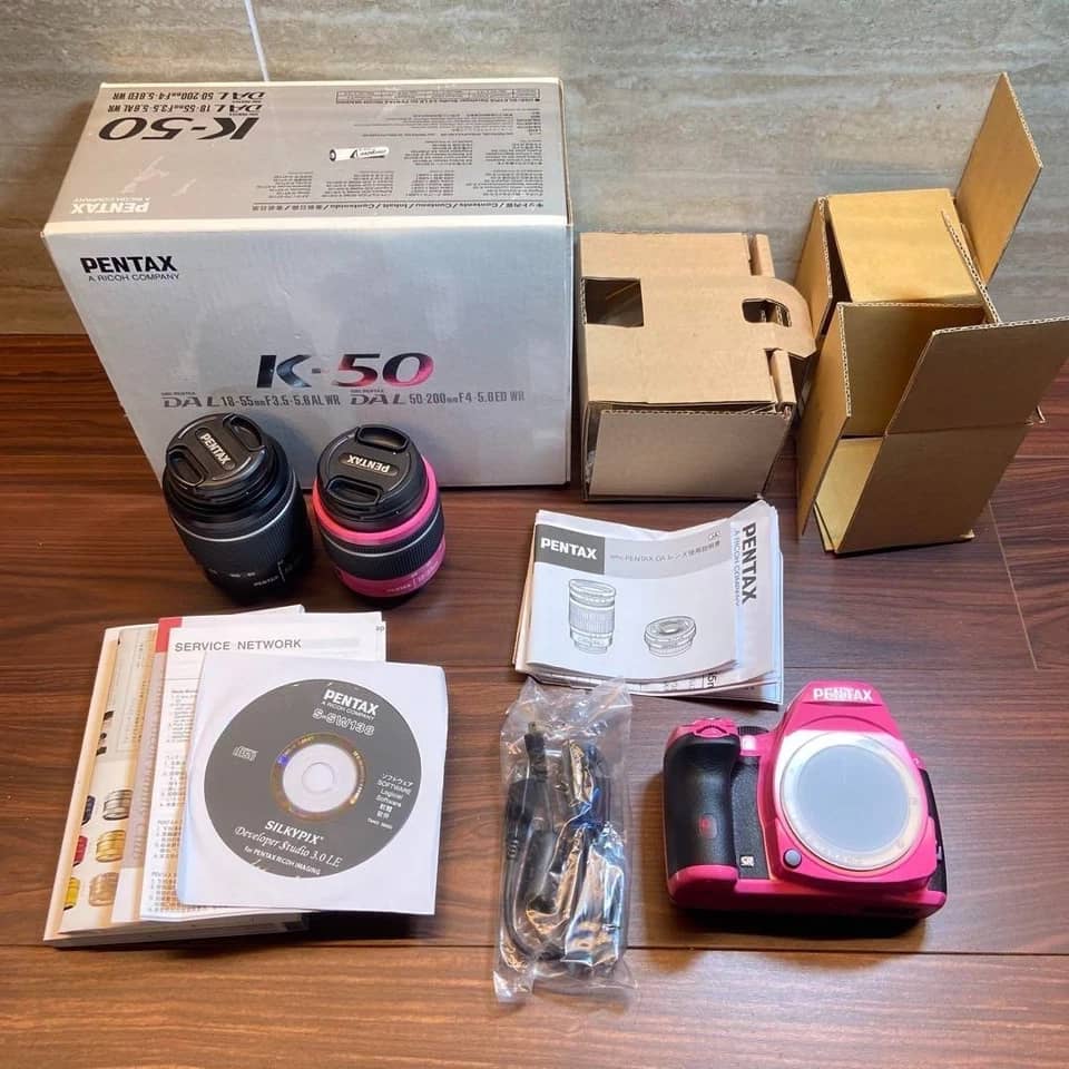 Pentax K-50 Digital Cameras Black New Body Only