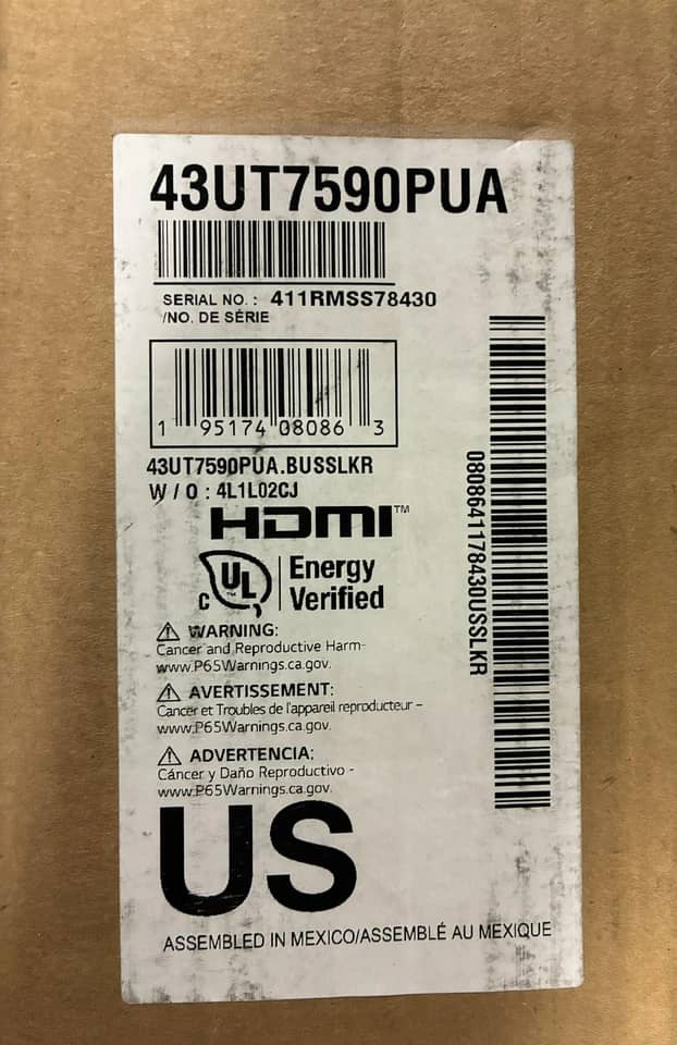 LG UT7590PUA TVs