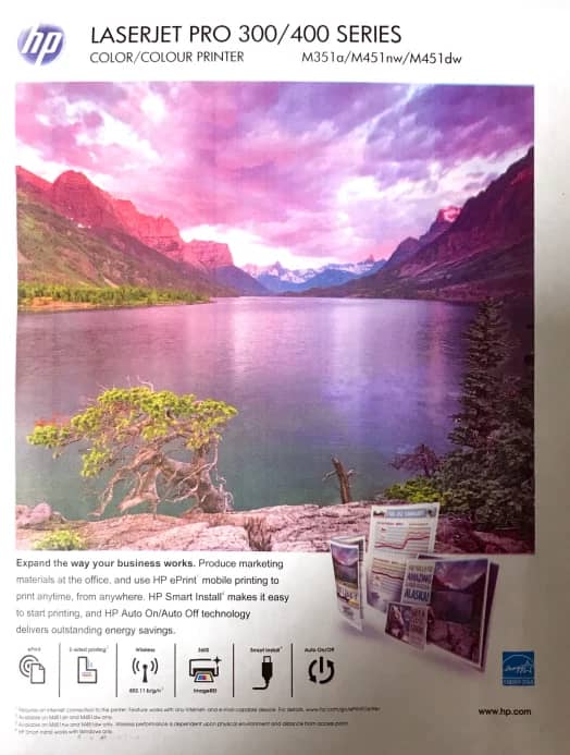 HP LaserJet Color 400 M451nw Printers Used - Good