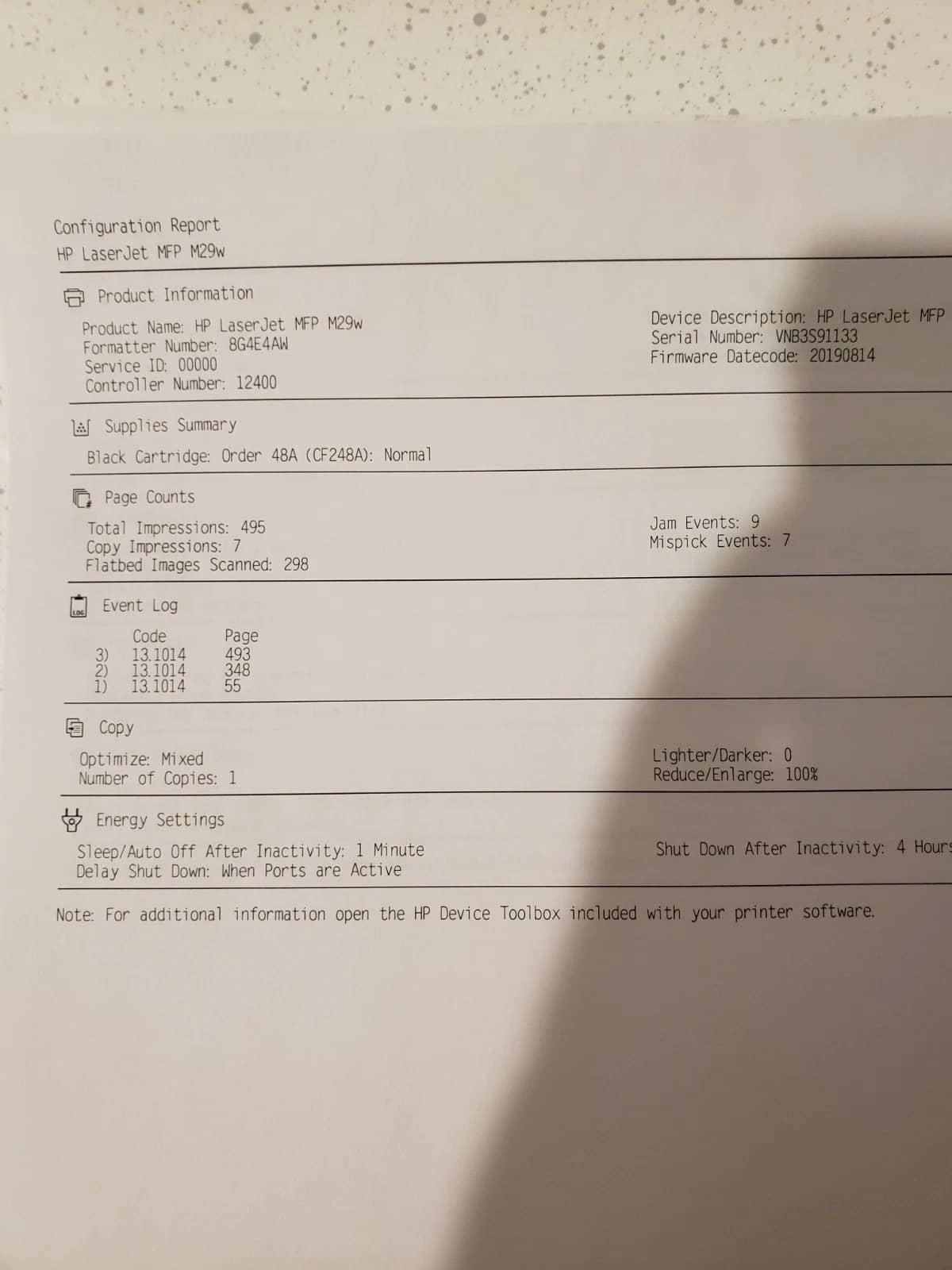 HP M29W Printers New