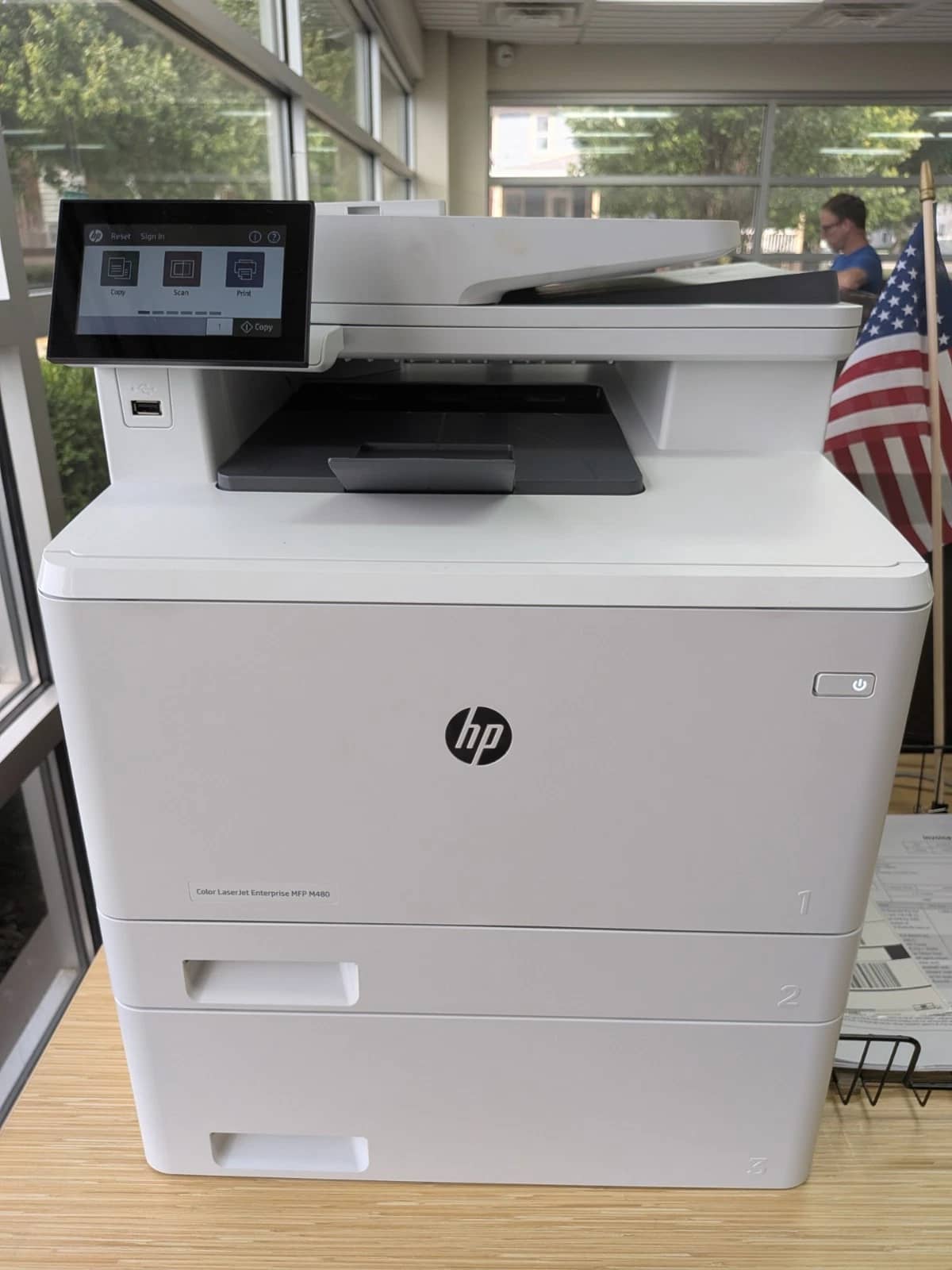 HP Color LaserJet Enterprise MFP M480 (30A55A) Printers Used - Good