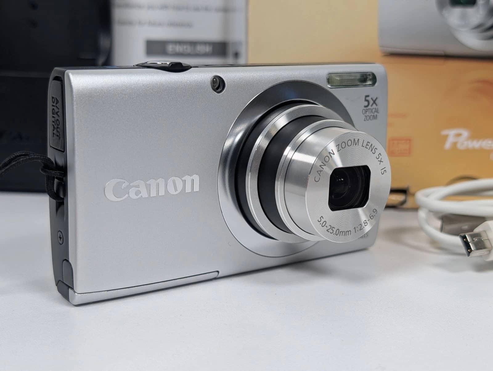 Canon PowerShot A2400 IS Digital Cameras Blue New Body Only
