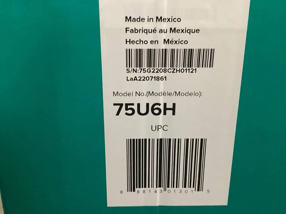 Hisense 75U6H TVs