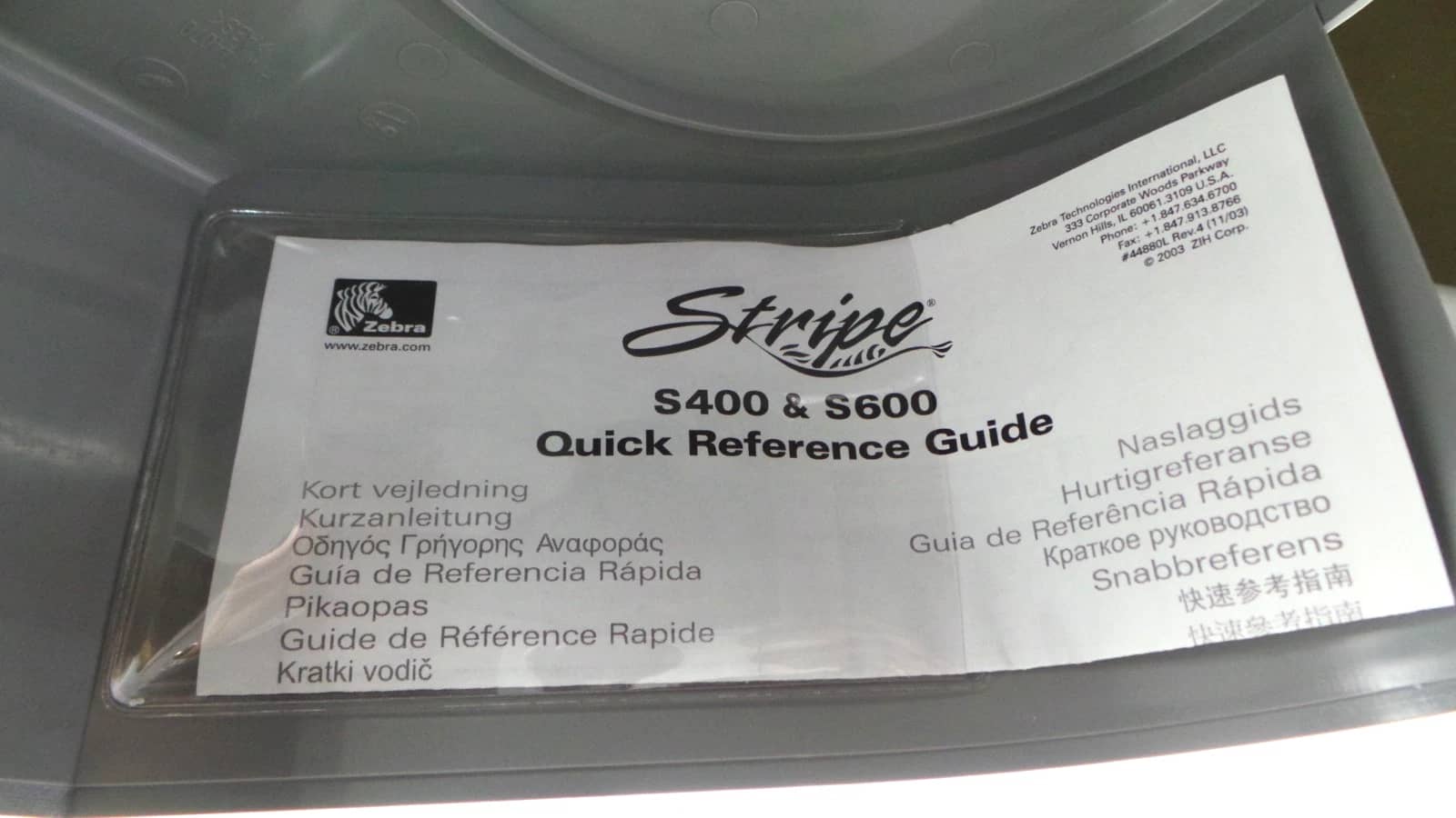 Zebra S600 Printers New