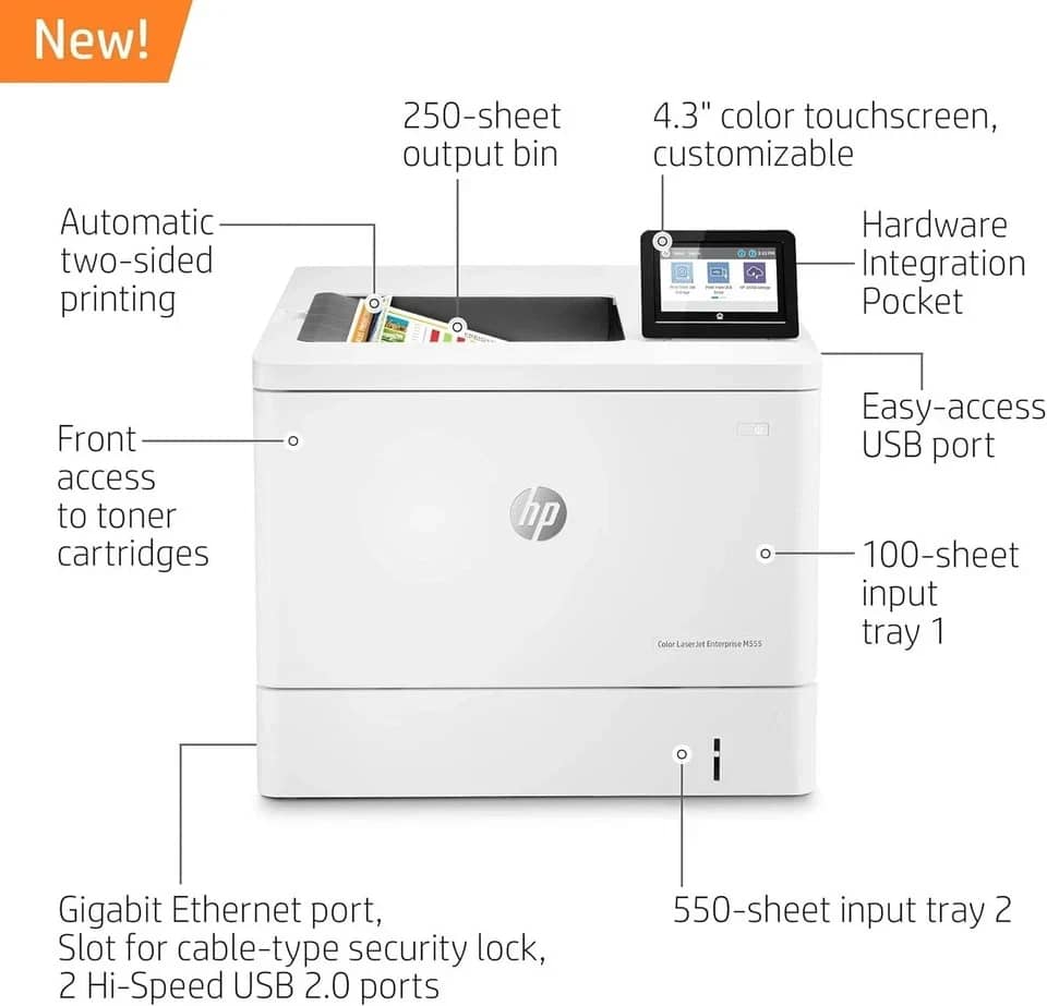 HP M555 - 7ZU78A Printers Used - Good