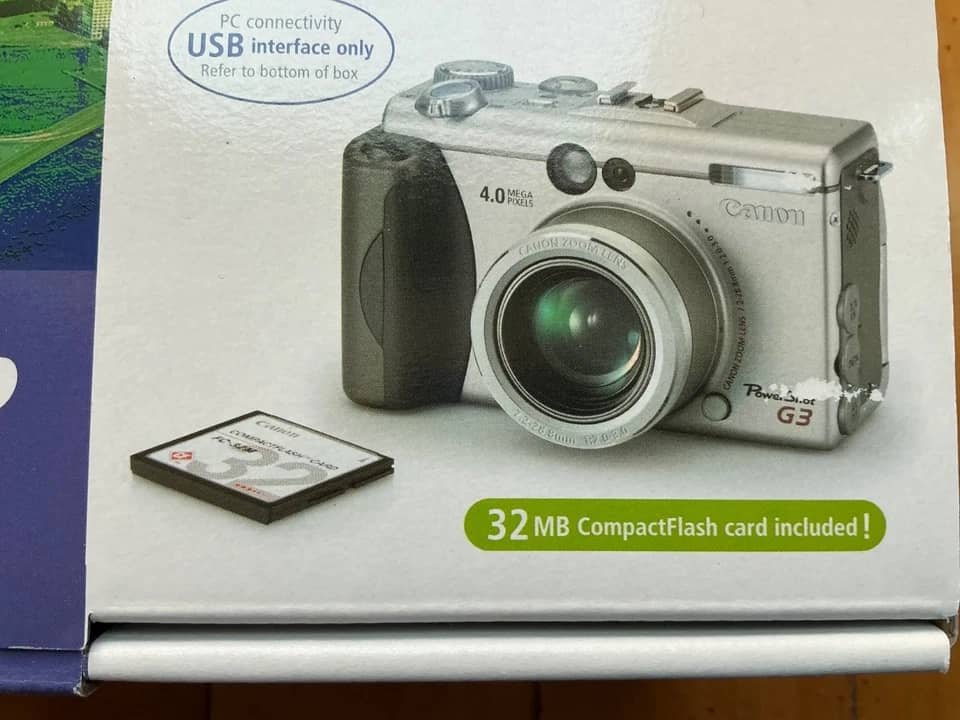 Canon PowerShot G3 Digital Cameras Gray Used - Very Good Body Only