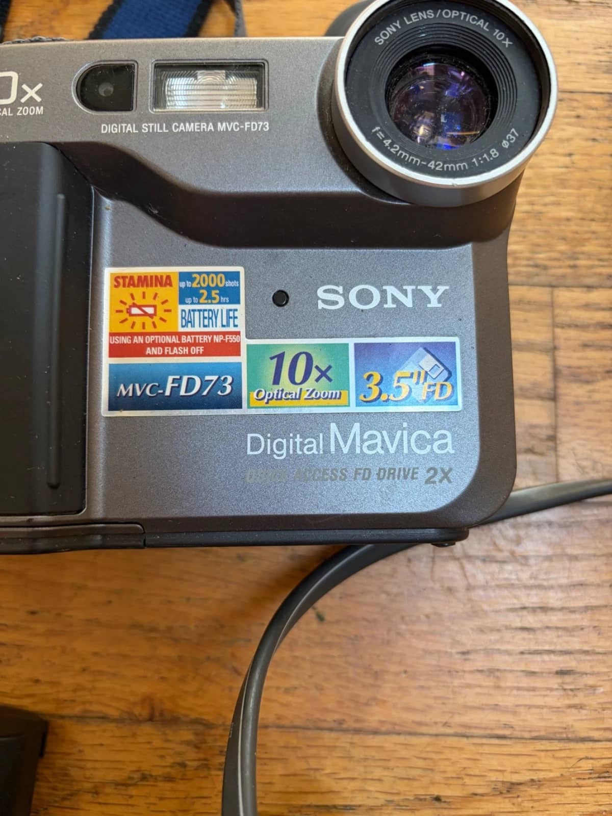 Sony Mavica MVC-FD73 Digital Cameras Gray New Body Only