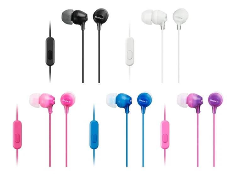 Sony MDR-EX15AP Headphones & Earbuds Black New