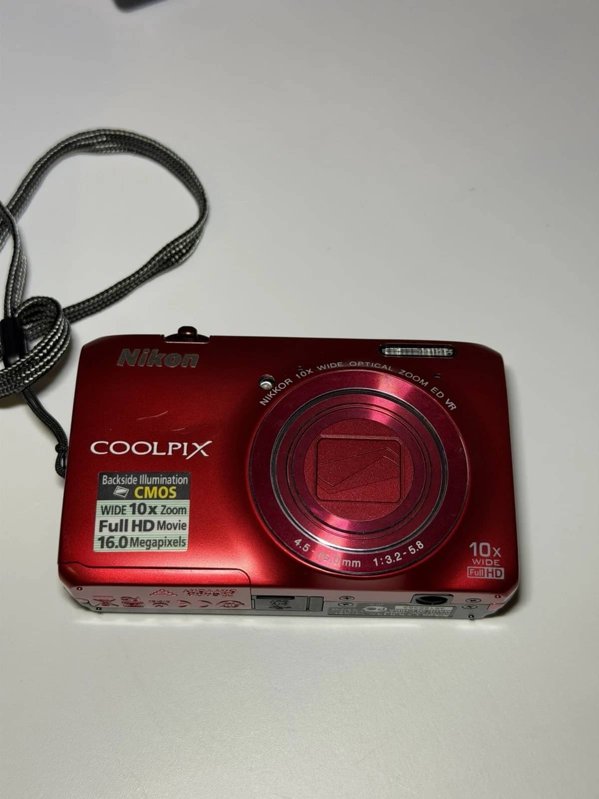 Nikon COOLPIX S6300 Digital Cameras Red New Body Only