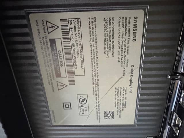 Samsung WM75B Monitors