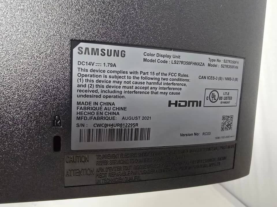 Samsung LS27R350FH Monitors