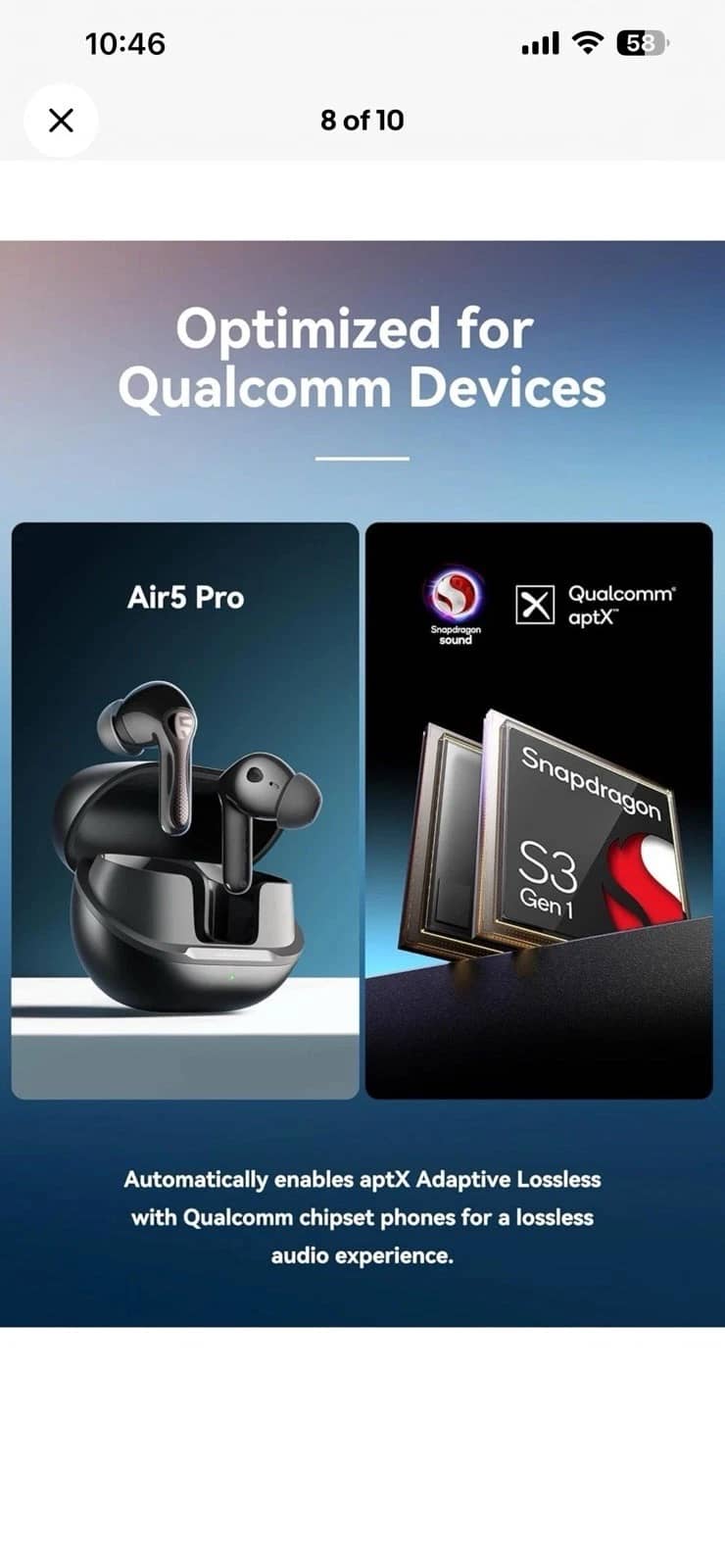 SoundPEATS Air5 Pro Headphones & Earbuds White New