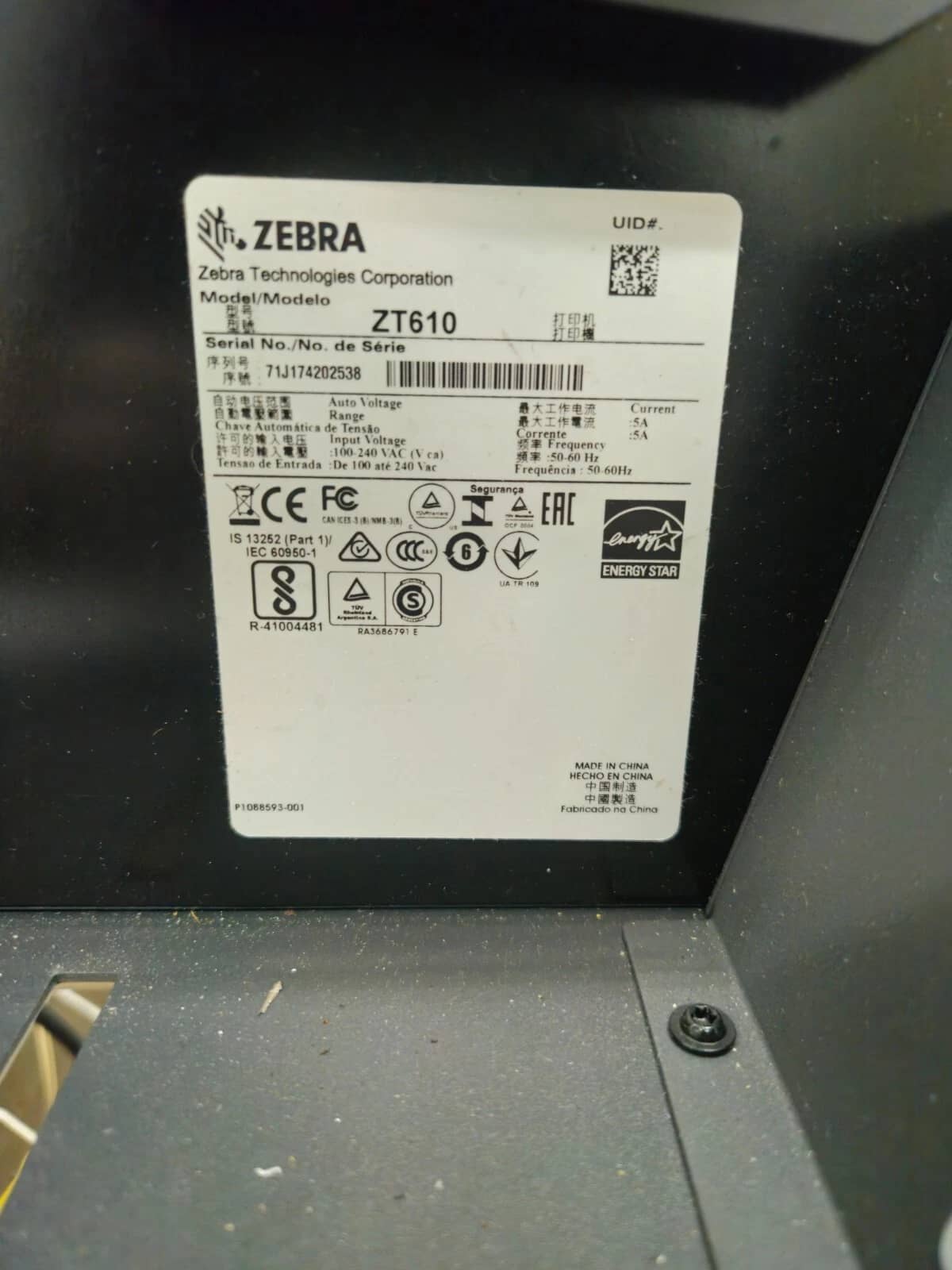 Zebra ZT61042-T010100Z Printers Used - Good