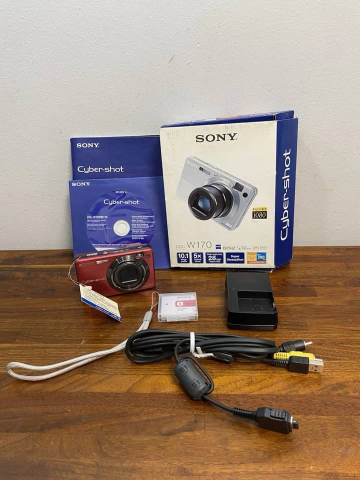 Sony Cyber-shot DSC-W170 Digital Cameras Silver New Body Only