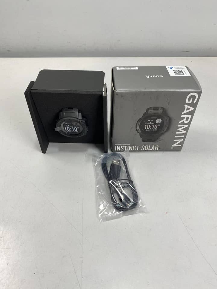 Garmin Instinct Solar Smartwatches Blue 45mm Refurbished - Excellent