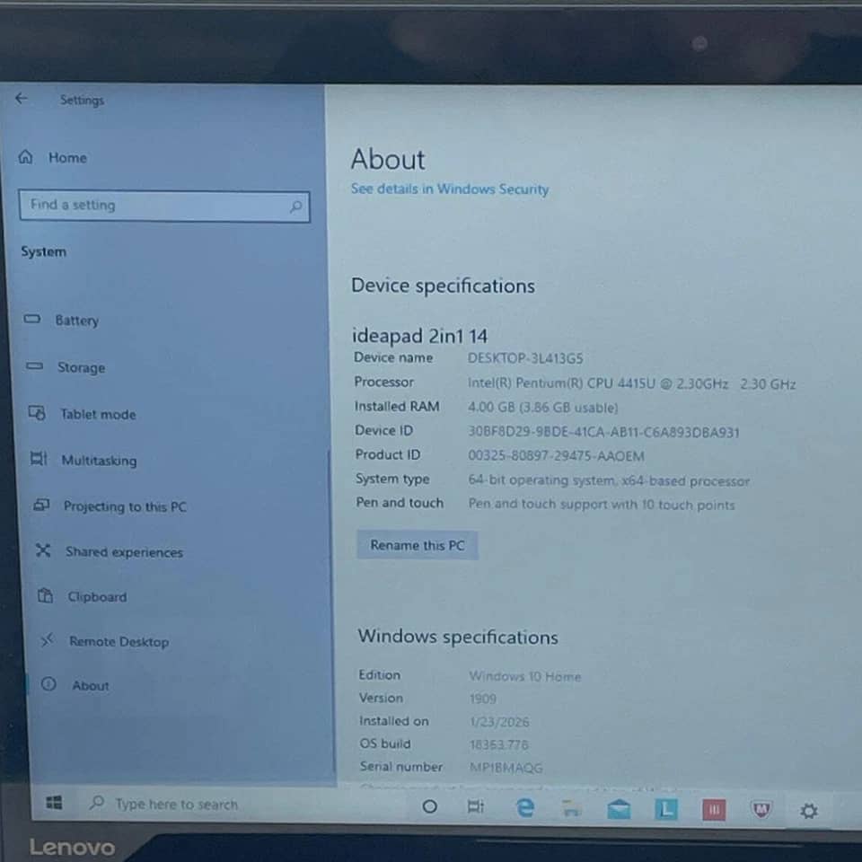 Lenovo IdeaPad Newest Business Computers 64GB 4GB
