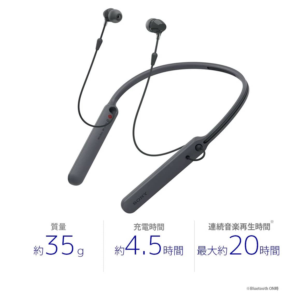 Sony WIC400B.CE7 Headphones & Earbuds Black New