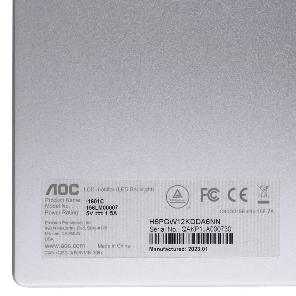 AOC I1601C Monitors