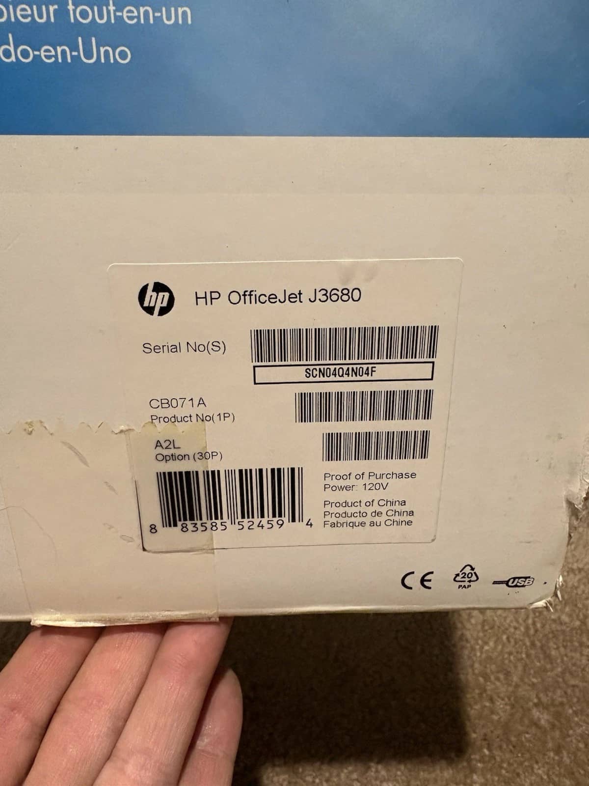 HP Officejet J3680 Printers New