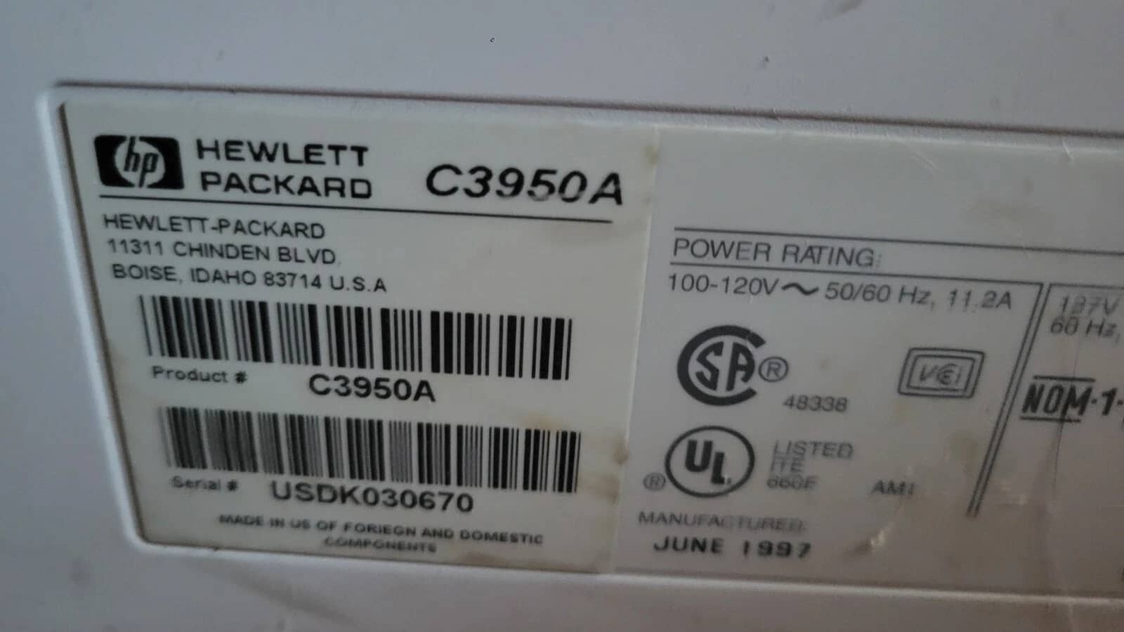 HP 5 Si NX Printers For parts or not working