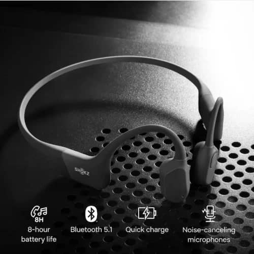 Shokz OpenRun Mini S803 Headphones & Earbuds Black Open-Box Excellent