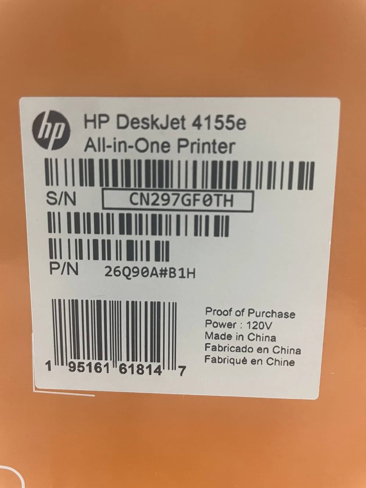 HP 26Q90A Printers New