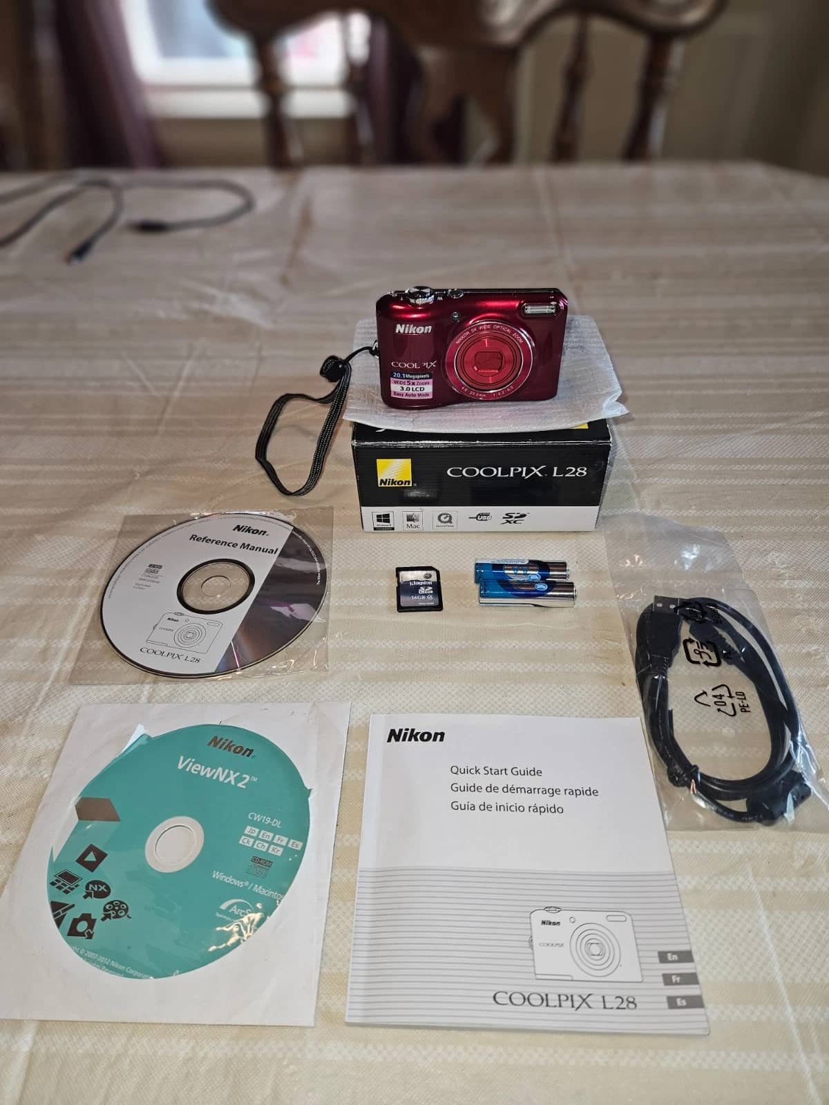 Nikon COOLPIX L28 Digital Cameras Red New Body Only