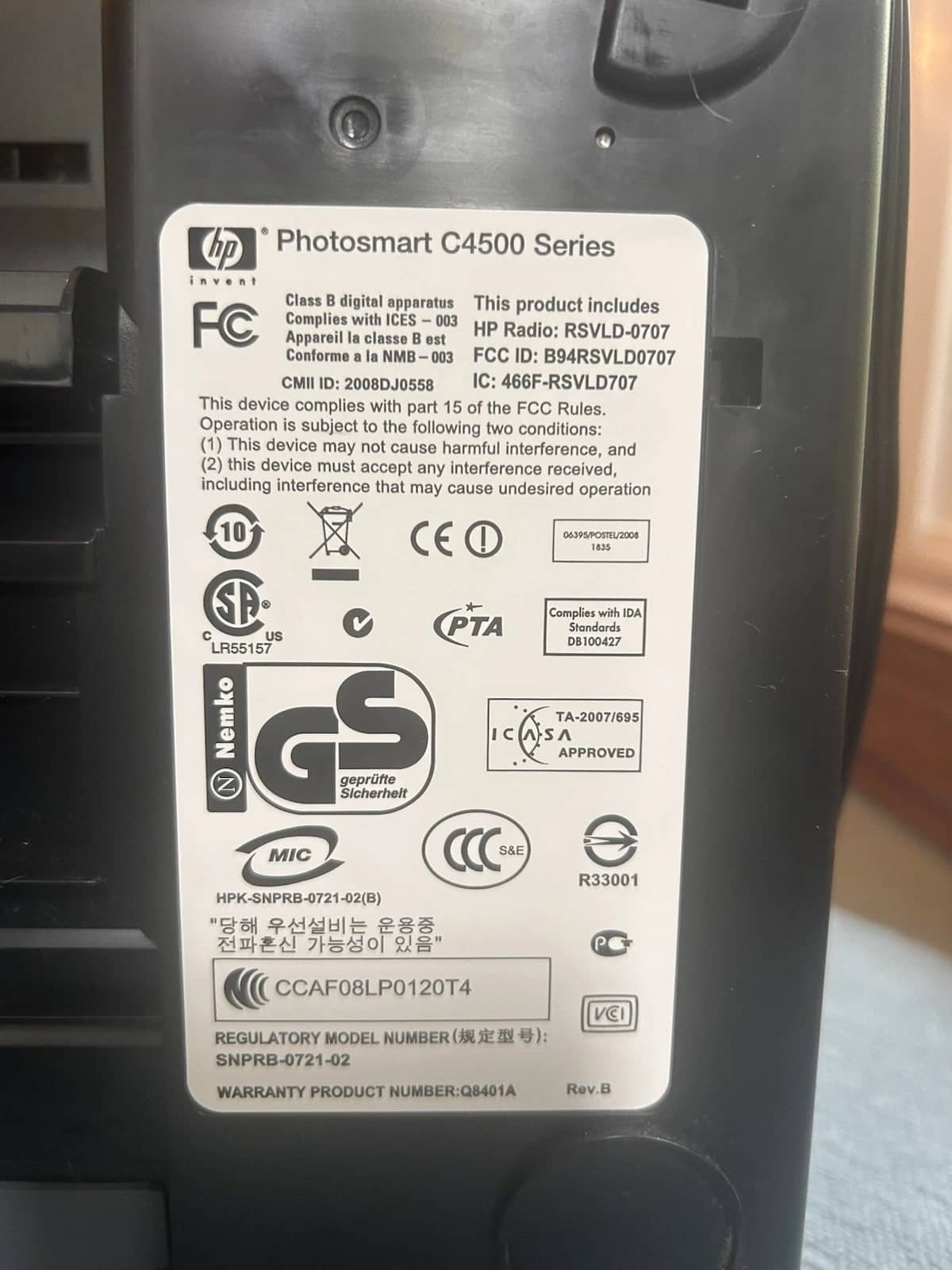 HP Photosmart 6500 Printers Used - Good