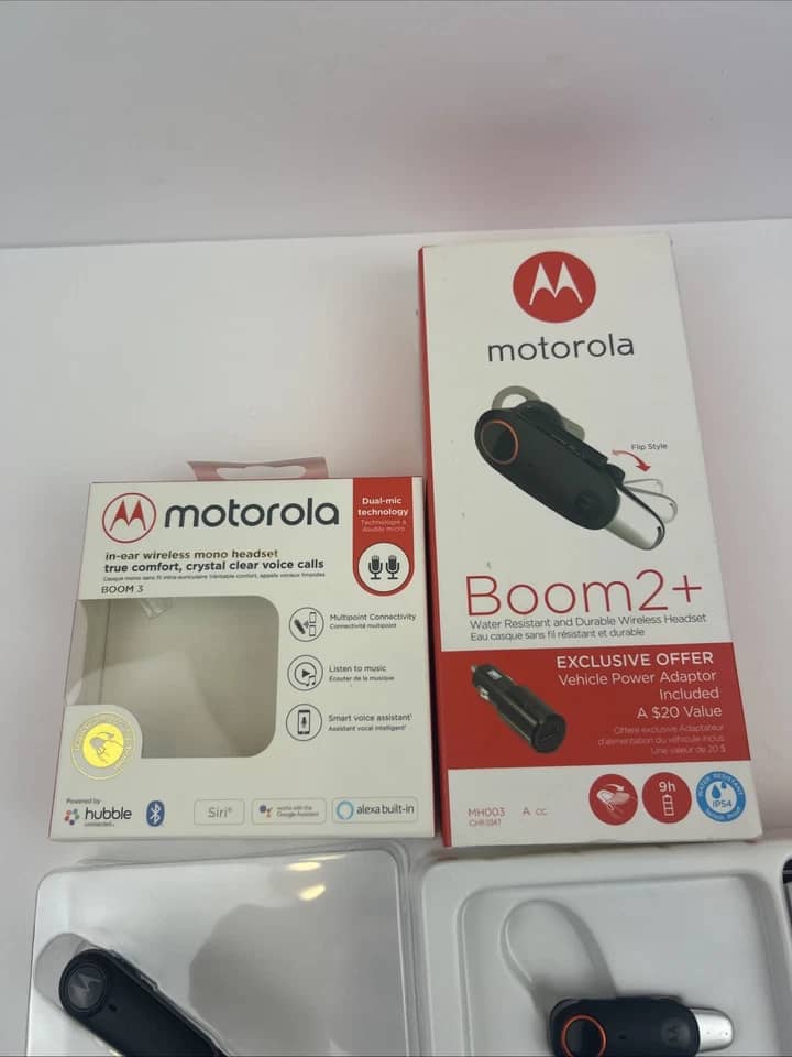 Motorola Boom 3 Headphones & Earbuds Black Refurbished - Excellent